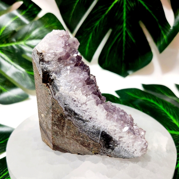 Amethyst Crystal Cluster with Large Flat Base Geode - Picture 5 of 13